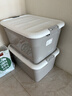 京東京造MAX系列衣物收納箱塑料整理帶凹槽可疊放外體積80L（58*43*33） 曬單實(shí)拍圖