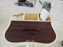 金牌廚柜（GOLDENHOME）胡桃木色紙巾盒桌面收納盒多功能餐巾抽紙盒客廳茶幾遙控器收納盒 曬單實(shí)拍圖