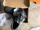 阿迪達斯（adidas）男女鞋板鞋春季皮面防潑水黑色百搭運動(dòng)休閑鞋 碳黑 40.5 曬單實(shí)拍圖