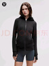lululemon丨Scuba 女士拉鏈連帽衫*拉絨 黑色(LW4CGVS) XS /4 曬單實(shí)拍圖