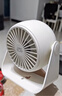 電風(fēng)扇桌面風(fēng)扇強力小風(fēng)扇靜音制冷臺扇usb充電制冷學(xué)生宿舍辦公室電扇小型新款 4寸版/米白【循環(huán)自然冷風(fēng)】五檔大風(fēng)力/可充電款 曬單實(shí)拍圖
