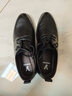意爾康男鞋圓頭商務(wù)正裝鞋春秋單鞋系帶皮鞋德比婚鞋 53449W 黑色 44 曬單實(shí)拍圖