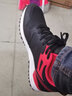 特步男鞋運動(dòng)鞋男春季皮面復古耐磨休閑跑步鞋旅游慢跑鞋 黑紅 41 曬單實(shí)拍圖