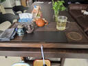 豪峰2026新款實(shí)木茶盤(pán)家用泡茶器茶臺黑檀紋托盤(pán)排水茶具新年伴手禮物 曬單實(shí)拍圖