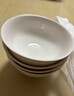 潔雅杰陶瓷碗中式白瓷小碗家用4.5英寸米飯碗喝湯碗面碗套裝10只裝 曬單實(shí)拍圖