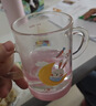 富光 玻璃杯家用兒童牛奶杯子帶刻度耐熱吸管水杯喝奶杯微波爐可加熱 曬單實(shí)拍圖