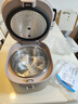 美的（Midea）低糖電飯煲 4升0涂層電飯鍋家用智能米湯分離瀝米飯煲316L不銹鋼3-8人多功能微壓蒸柴火飯鍋4E62LS 曬單實(shí)拍圖