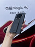 皮皮殼適用榮耀magic v6手機殼 真皮全包防摔 智能視窗 隱形腕帶支架折疊屏翻蓋磁吸超薄款保護殼 【絨黑色】頭層牛皮丨腕帶支架丨全包保護 榮耀Magic V6 曬單實(shí)拍圖