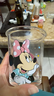 迪士尼(Disney)玻璃杯反口杯星星米奇高顏值正版杯子女生水杯 米妮反口杯 350ml 曬單實(shí)拍圖