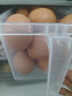 日式冰箱收納盒蔬菜冷凍保鮮盒廚房透明抽屜式塑料儲物盒雞蛋密封 冰箱收納盒透明帶手柄【2個(gè)裝】 曬單實(shí)拍圖