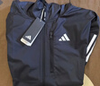 adidas防風(fēng)跑步運動(dòng)修身連帽夾克外套男裝秋季阿迪達斯 黑色   M 曬單實(shí)拍圖
