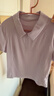 蕉下（beneunder）POLO衫女士涼感速干戶(hù)外運動(dòng)CC003春夏新品漫霧紫M 曬單實(shí)拍圖
