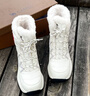 駱駝（CAMEL）熔巖雪地靴女懶人毛毛鞋冬季增高防寒休閑靴 L25W577050 米色 37 曬單實(shí)拍圖