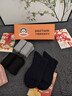 大嘴猴100%純棉襪子男士中筒春夏運動(dòng)純棉襪防臭10A抗菌吸汗透氣6雙禮盒 曬單實(shí)拍圖