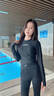 安踏（ANTA）泳衣女士長(cháng)袖分體泳衣防曬游泳套裝海邊游泳衣性感度假泡溫泉裝備 經(jīng)典黑三件套【上衣+長(cháng)褲+半裙】 XL (165-175cm55-65kg) 曬單實(shí)拍圖