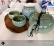 靈青坊青瓷茶壺單壺陶瓷全手工泡茶壺哥窯冰裂開(kāi)片大號西施壺一壺兩杯 哥窯梅子青一壺兩杯 270ml 曬單實(shí)拍圖