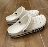 卡駱馳（CROCS）貝雅卡駱班洞洞鞋輕便耐磨一腳蹬休閑鞋女鞋時(shí)尚沙灘鞋|205089 冬日白/彩色-1LI 39 (240mm) 曬單實(shí)拍圖