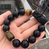 沉魚(yú)落雁招財貔貅虎晴石手鏈黑曜石手串男父親節禮物生日紀念日送爸爸男友 曬單實(shí)拍圖