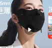 蕉下（beneunder）面膜防曬口罩輕薄無(wú)痕防曬面罩臉基尼高顏值騎行透氣修飾臉型 黑 曬單實(shí)拍圖