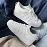 adidas NIZZA PLATFORM厚底增高運動(dòng)帆布鞋女阿迪達斯三葉草 白   36 曬單實(shí)拍圖