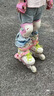 小狀元輪滑鞋兒童溜冰鞋女童男童6-12歲專(zhuān)業(yè)初學(xué)滑冰旱冰直排輪夢(mèng)想家L5 桃桃粉【頭盔護具包】 S (適合運動(dòng)鞋26-31碼)尺碼可調 曬單實(shí)拍圖