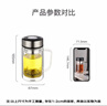 富光高硼硅玻璃杯大容量帶茶隔水杯便攜帶把辦公泡茶杯子辦公杯子 曬單實(shí)拍圖