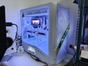 瓦爾基里（VALKYRIE）VK05 WHITE 白色 ATX 中塔游戲電腦臺式機箱  6吋LCD觸摸屏 LED數顯屏 標配16030風扇X2 支持背插 曬單實拍圖