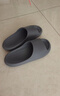 京東京造【泡泡云】踩屎感厚底輕盈防滑外穿拖鞋涼拖男士 灰色42-43 曬單實(shí)拍圖