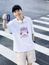 PNJ官方品牌短袖t恤女男2026夏天純棉ins風(fēng)清新高端寬松潮牌 白色 L 建議125-145斤 曬單實(shí)拍圖