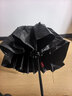 京東京造 總裁 全自動(dòng)晴雨兩用雨傘三折加大抗風(fēng)商務(wù)木柄傘 黑色23寸105cm 曬單實(shí)拍圖