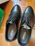 卡帝樂(lè )鱷魚(yú)男鞋商務(wù)正裝皮鞋男士真皮休閑軟底軟面系帶上班大碼內增高結婚鞋 XQLQHH3668黑色四季款 44 曬單實(shí)拍圖