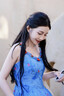 南木熊連衣裙法式旅游度假風藍色吊帶連衣裙子女夏季2026新款絕美碎花裙 藍色碎花吊帶裙【80-115斤】 曬單實拍圖