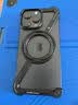 派凡【旋轉(zhuǎn)支架殼】適用蘋果iphone15promax手機(jī)殼鋁合金屬無(wú)邊框鏤空散熱磁吸超薄四角防摔套潮流男女 黑色【鏤空散熱/氣囊防摔/磁吸充電/一鍵拆裝】 iPhone 15 Pro Max 曬單實(shí)拍圖