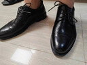 海瀾之家HLA皮鞋男士商務(wù)休閑春夏正裝德比鞋子男H164/H172 增高款41 曬單實(shí)拍圖