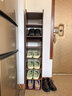 姍姍木藝鞋架門(mén)口多層家用鞋子收納簡(jiǎn)易置物架窄小鞋柜入戶(hù)宿舍省空間架子 曬單實(shí)拍圖