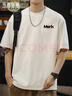 馬克華菲（MARK FAIRWHALE）短袖男士夏季潮牌休閑短袖T恤男寬松重磅220g純棉男裝 白色 3XL 曬單實(shí)拍圖