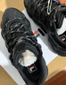 斐樂(lè )（FILA）官方貓爪7代女鞋老爹鞋2026春季新款厚底鞋休閑鞋運動(dòng)鞋 黑/太空銀-BS 36.5 曬單實(shí)拍圖