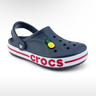 卡駱馳（CROCS）貝雅卡駱班洞洞鞋輕便耐磨一腳蹬休閑鞋女鞋時(shí)尚沙灘鞋|205089 深藍/辣椒紅-4CC 41 /42(260mm) 曬單實(shí)拍圖