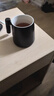 陶瓷茶水分離泡茶杯子男士個(gè)人專(zhuān)用辦公室帶過(guò)濾茶漏水杯定制LOGO 磨砂黑辦公杯-400ml 曬單實(shí)拍圖