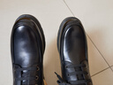 奧康（Aokang）官方男士商務(wù)通勤系帶舒適休閑皮鞋透氣西裝牛皮鞋爸爸 黑色 42 曬單實(shí)拍圖
