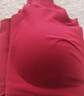 ubras無(wú)尺碼免拆胸墊文胸女無(wú)鋼圈胸罩無(wú)痕背心女聚攏內衣粉底液 絲絨紅色 均碼 -經(jīng)典背心版(100-130斤) 曬單實(shí)拍圖