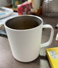 MUJI 不銹鋼 雙層馬克杯 水杯杯子帶把手桌面 白色L  510ml 曬單實(shí)拍圖