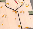 貓人【10A抗菌純棉防螨】睡衣女士春夏性感星月印花可外穿家居服奶白M 曬單實(shí)拍圖