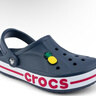 卡駱馳（CROCS）貝雅卡駱班洞洞鞋輕便耐磨一腳蹬休閑鞋女鞋時(shí)尚沙灘鞋|205089 深藍/辣椒紅-4CC 41 /42(260mm) 曬單實(shí)拍圖