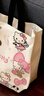 kitty帆布包大容量春夏新款卡通帆布包可愛(ài)通勤包小眾百搭手提包 KT貓【粉色-無(wú)掛件】 曬單實(shí)拍圖