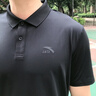安踏（ANTA）polo衫男士短袖t恤春夏季冰絲速干透氣運動(dòng)服飾高端商務(wù)休閑上衣 基礎黑 XL 曬單實(shí)拍圖