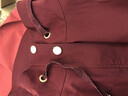 娜爾思（NAERSI）立領(lǐng)減齡對稱(chēng)袋式外套挺闊立體有型春季新款上衣女 艷紅色 3XL 曬單實(shí)拍圖