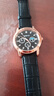【網(wǎng)紅爆款】商務(wù)腕表石英運動(dòng)表休閑皮帶男女手表 黑色 曬單實(shí)拍圖