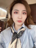 CRANTA KOMEIA絲巾女2025新款秋冬季春秋款中小方巾領巾媽媽生日禮物送女友老婆 黑色 高級感ck風送女朋友愛人實用高檔 曬單實拍圖