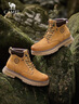 駱駝（CAMEL）王俊凱同款馬丁靴高幫戶(hù)外工裝大黃靴男 G15W136025 沙漠黃 42 曬單實(shí)拍圖